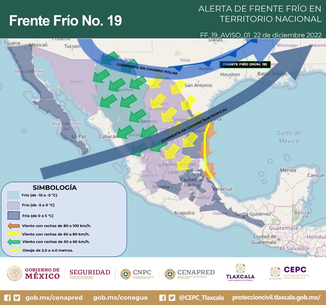 Advierten posibles heladas para Tlaxcala durante el fin de semana